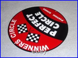 Vintage Perfect Circle Winners Piston Rings 1' Porcelain Metal Gasoline Oil Sign