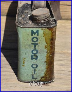 Vintage Perfect Motor Oil Company 1/2 Gallon Advertising Can La Crosse WI -RARE