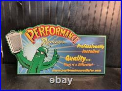 Vintage Performance Radiator Gas & Oil Metal Sign Garage Man Cave 32 X 16