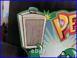 Vintage Performance Radiator Gas & Oil Metal Sign Garage Man Cave 32 X 16