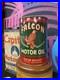 Vintage Petroleum Falcon Motor Oil Oscar Bryant Hollis, OK. Advertising Tin Can