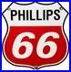 Vintage Phillips 66 Gasoline Porcelain Sign Dealership Gas Station Motor Oil