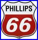 Vintage Phillips 66 Gasoline Porcelain Sign Dealership Gas Station Motor Oil