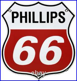 Vintage Phillips 66 Gasoline Porcelain Sign Dealership Gas Station Motor Oil Vintage Phillips 66 Gasoline Porcelain Sign Dealership Gas Station Motor Oil