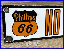 Vintage Phillips 66 Gasoline Porcelain Sign Dealership Gas Station Motor Oil