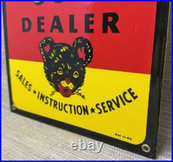 Vintage Piper Cub Porcelain Dealer Sign Gas Station Sales Service Aviation Bear Vintage Piper Cub Porcelain Dealer Sign Gas Station Sales Service Aviation Bear