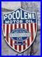Vintage Pocolene Motor Oil Porcelain Sign Pennsylvania