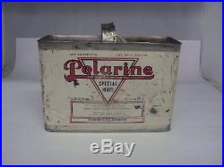 Vintage Polarine 1/2 Gallon Special Heavy Oil Can Empty 461-z
