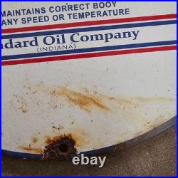Vintage Polarine F Fords Old Us Gasoline Oil Gas Pump Enamel Porcelain Sign