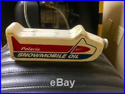 Vintage Polaris Snowmobile Oil Can Bottle