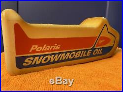 Vintage Polaris Snowmobile Oil Quart Bottle