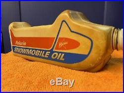 Vintage Polaris Snowmobile Oil Quart Bottle