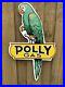 Vintage Polly Gasoline Porcelain Metal Sign 27 Oil Station Gas Pump Advertising