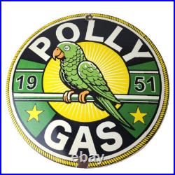 Vintage Polly Motor Oil Sign Porcelain Advertisement Gasoline Pump Sign Vintage Polly Motor Oil Sign Porcelain Advertisement Gasoline Pump Sign