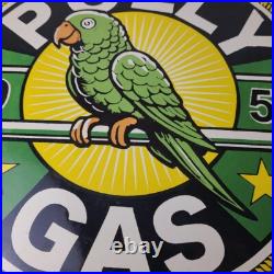 Vintage Polly Motor Oil Sign Porcelain Advertisement Gasoline Pump Sign Vintage Polly Motor Oil Sign Porcelain Advertisement Gasoline Pump Sign