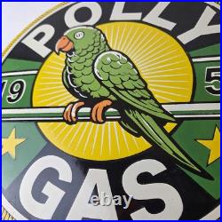 Vintage Polly Motor Oil Sign Porcelain Advertisement Gasoline Pump Sign
