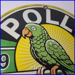 Vintage Polly Motor Oil Sign Porcelain Advertisement Gasoline Pump Sign Vintage Polly Motor Oil Sign Porcelain Advertisement Gasoline Pump Sign