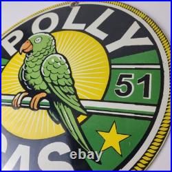 Vintage Polly Motor Oil Sign Porcelain Advertisement Gasoline Pump Sign Vintage Polly Motor Oil Sign Porcelain Advertisement Gasoline Pump Sign