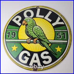 Vintage Polly Motor Oil Sign Porcelain Advertisement Gasoline Pump Sign Vintage Polly Motor Oil Sign Porcelain Advertisement Gasoline Pump Sign