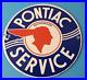 Vintage Pontiac Automobiles Sign Automobilia Porcelain Gas Pump Sign