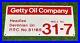 Vintage Porcelain Advertising Getty oil Production Co Oil Lease Sign SSP