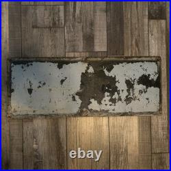 Vintage Porcelain Conoco Oil Field Sign Goliad Texas No. 39 J E Pettus