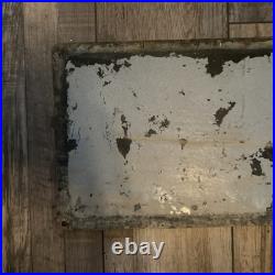 Vintage Porcelain Conoco Oil Field Sign Goliad Texas No. 39 J E Pettus