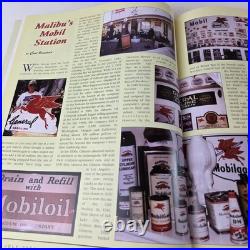 Vintage Porcelain Gasoline Magazine Mobil Gas Pump Porcelain Shell Ad Sign