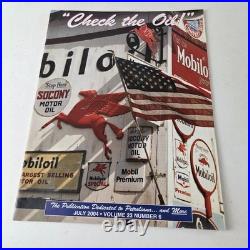 Vintage Porcelain Gasoline Magazine Mobil Gas Pump Porcelain Shell Ad Sign