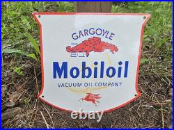 Vintage Porcelain Mobiloil GARGOYLE Pegasus Gas Pump Plate Sign 12 X 12 Vintage Porcelain Mobiloil GARGOYLE Pegasus Gas Pump Plate Sign 12 X 12