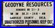 Vintage Porcelain Oil Field Sign Geodyne Resources Garfield County, OK