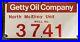 Vintage Porcelain Oil Field Sign Getty Oil Company North McElroy Unit