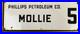 Vintage Porcelain Oil Field Sign Phillips Petroleum Co. Mollie 5