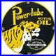 Vintage Power Lube Motor Oil Porcelain Sign Tiger Gas Station Pump Plate Service