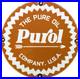Vintage Pure Gasoline Porcelain Sign Gas Station Pump Plate Motor Oil
