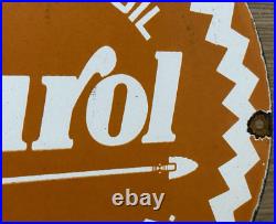 Vintage Pure Gasoline Porcelain Sign Gas Station Pump Plate Motor Oil Vintage Pure Gasoline Porcelain Sign Gas Station Pump Plate Motor Oil