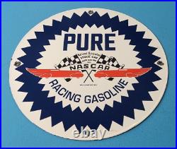 Vintage Pure Oil Co Porcelain Texas Gasoline Service Station Pump Plate Sign