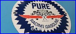 Vintage Pure Oil Co Porcelain Texas Gasoline Service Station Pump Plate Sign