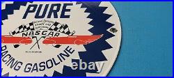 Vintage Pure Oil Co Porcelain Texas Gasoline Service Station Pump Plate Sign