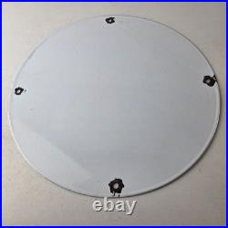 Vintage Pure Oil Co Sign Texas Gas Service Station Pump Plate Porcelain Sign