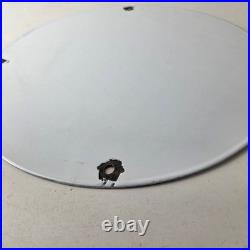 Vintage Pure Oil Co Sign Texas Gas Service Station Pump Plate Porcelain Sign