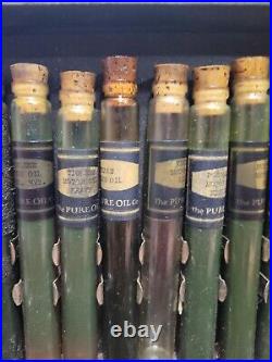 Vintage Pure Oil Company Salesman's Sample Kit, 1940s Glass Oil Vials