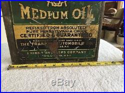 Vintage Quaker State Medium Oil Skinny Can U. S. A