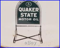 Vintage Quaker State Motor Oil 12 Advertising Thermometer Great Condition