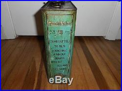 Vintage RARE 1 GALLON MONA OIL COUNCIL BLUFFS IA Advertising OIL CAN MOTORCYCLE