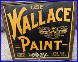 Vintage RARE 1940s Wallace Paint Sign Hardware Advertising Tampa, Fla 15 X 14 Vintage RARE 1940s Wallace Paint Sign Hardware Advertising Tampa, Fla 15 X 14