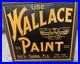 Vintage RARE 1940s Wallace Paint Sign Hardware Advertising Tampa, Fla 15 X 14