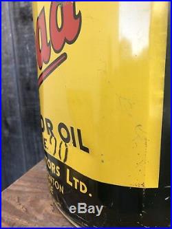 Vintage RED HEAD Advertising Oil Can Five Gallon 1949 Gas Canada