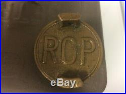 Vintage ROP R. O. P Russian Oil Products LTD Petrol Spirit can ROP Brass Cap