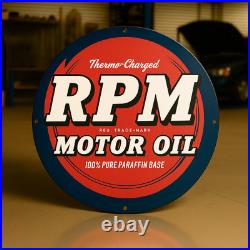Vintage RPM Motor Oil Heavy Metal Sign XL 19.7 (50 cm) Vintage RPM Motor Oil Heavy Metal Sign XL 19.7 (50 cm)